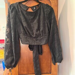 Black top with open back
